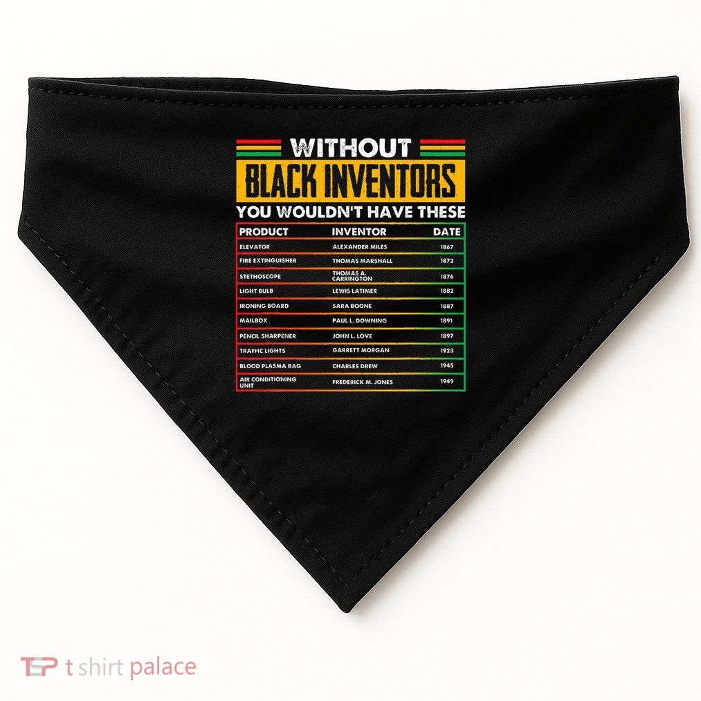 History Of Forgotten Black Inventors Black History Month USA-Made Doggie Bandana