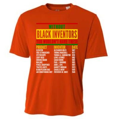 History Of Forgotten Black Inventors Black History Month Gift Cooling Performance Crew T-Shirt