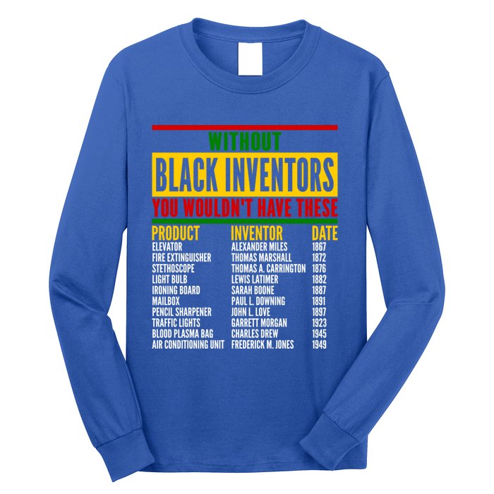 History Of Forgotten Black Inventors Black History Month Gift Long Sleeve Shirt