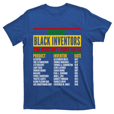 History Of Forgotten Black Inventors Black History Month Gift T-Shirt