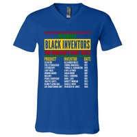 History Of Forgotten Black Inventors Black History Month Gift V-Neck T-Shirt