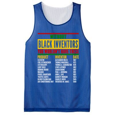 History Of Forgotten Black Inventors Black History Month Gift Mesh Reversible Basketball Jersey Tank