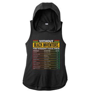 History Of Forgotten Black Inventors Black History Month Ladies PosiCharge Tri-Blend Wicking Draft Hoodie Tank