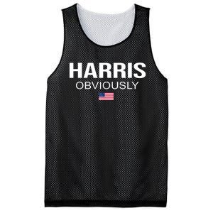 Harris Obviously For President 2024 Kamala American Flag Mesh Reversible Basketball Jersey Tank