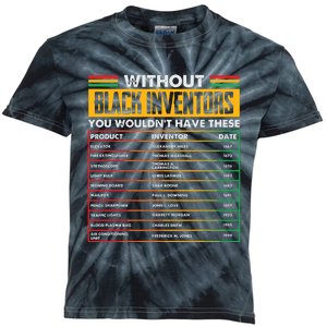 History Of Forgotten Black Inventors Black History Month Kids Tie-Dye T-Shirt