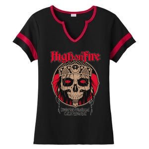 High On Fires Band Ladies Halftime Notch Neck Tee