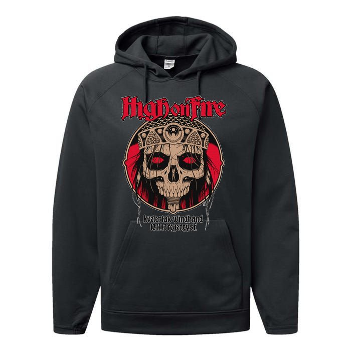 High On Fires Band Performance Fleece Hoodie