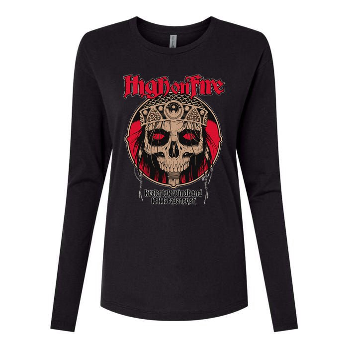 High On Fires Band Womens Cotton Relaxed Long Sleeve T-Shirt