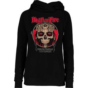 High On Fires Band Womens Funnel Neck Pullover Hood