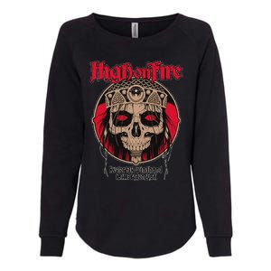 High On Fires Band Womens California Wash Sweatshirt