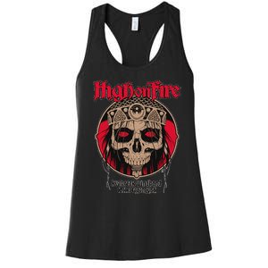 High On Fires Band Women's Racerback Tank