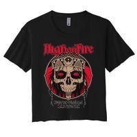 High On Fires Band Women's Crop Top Tee