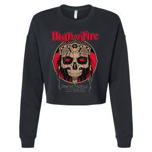 High On Fires Band Cropped Pullover Crew