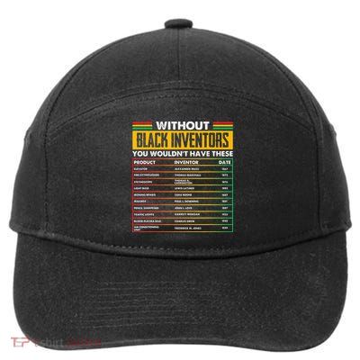 History Of Forgotten Black Inventors BHM 7-Panel Snapback Hat