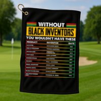 History Of Forgotten Black Inventors BHM Golf Towel