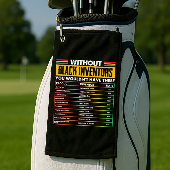 History Of Forgotten Black Inventors BHM Golf Towel