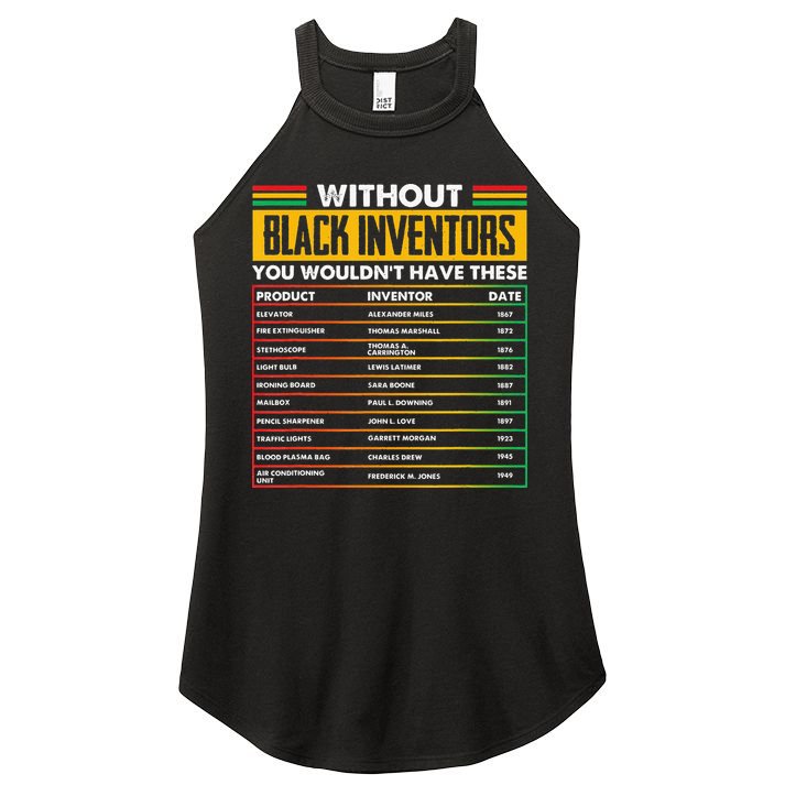 History Of Forgotten Black Inventors BHM Women's Perfect Tri Rocker Tank