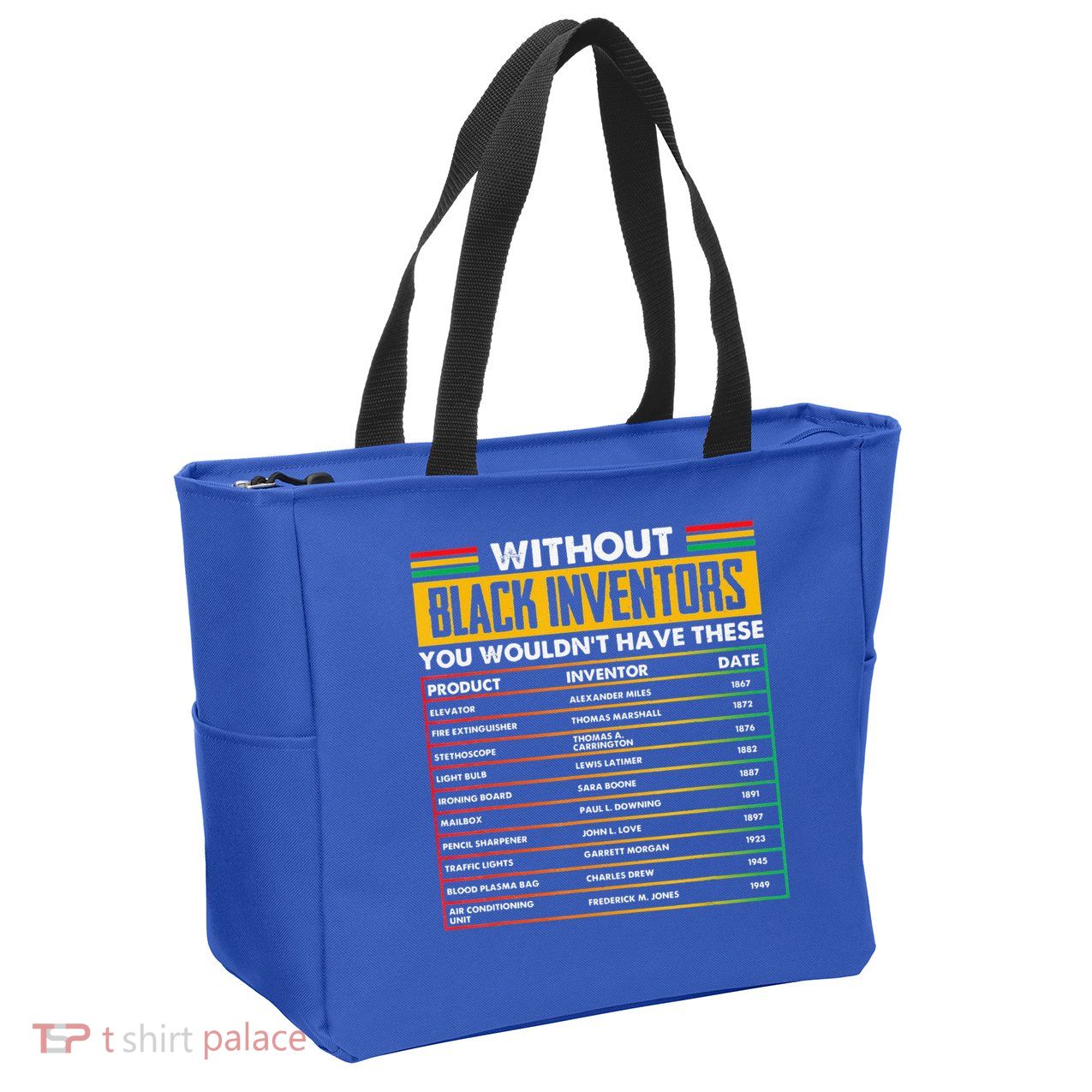 History Of Forgotten Black Inventors BHM Zip Tote Bag