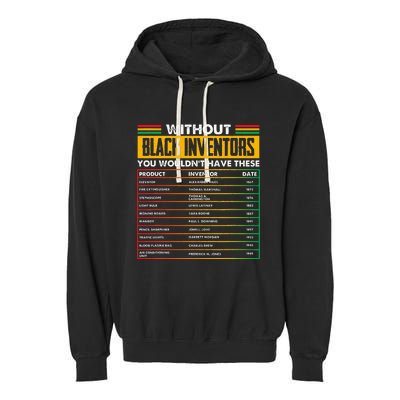 History Of Forgotten Black Inventors Black History Month Garment-Dyed Fleece Hoodie