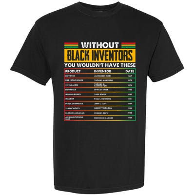 History Of Forgotten Black Inventors Black History Month Garment-Dyed Heavyweight T-Shirt