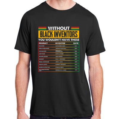 History Of Forgotten Black Inventors Black History Month Adult ChromaSoft Performance T-Shirt