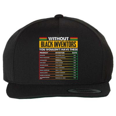 History Of Forgotten Black Inventors Black History Month Wool Snapback Cap