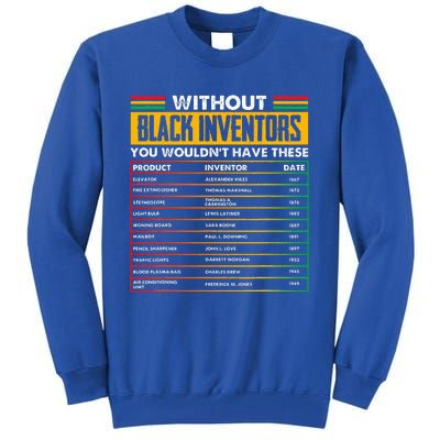 History Of Forgotten Black Inventors Black History Month Tall Sweatshirt