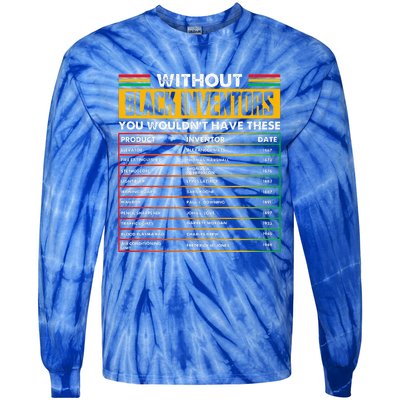 History Of Forgotten Black Inventors Black History Month Tie-Dye Long Sleeve Shirt