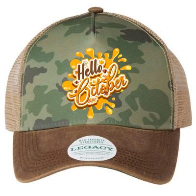 Hello October Fun Fall Legacy Tie Dye Trucker Hat