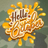 Hello October Fun Fall Legacy Tie Dye Trucker Hat
