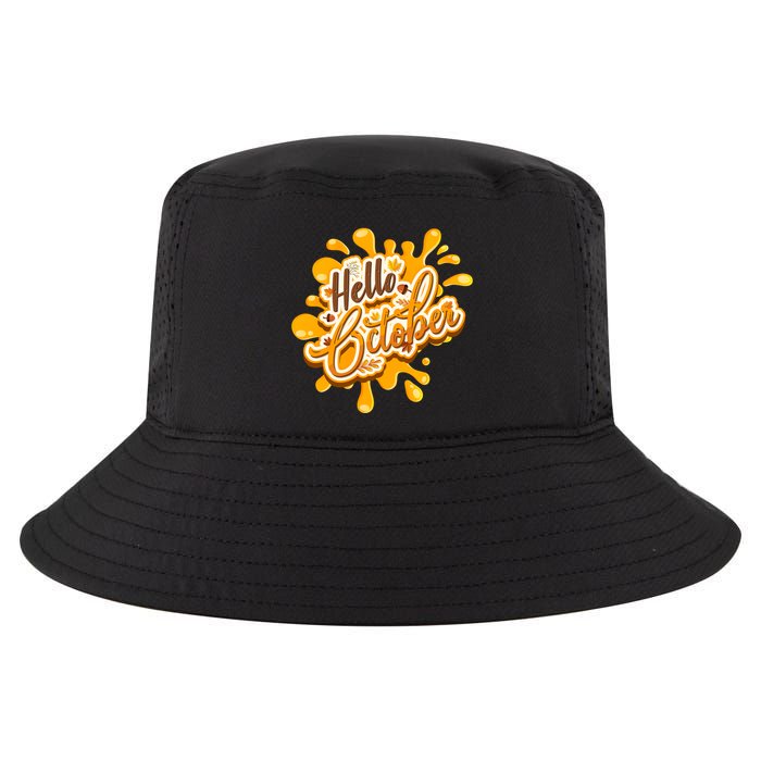 Hello October Fun Fall Cool Comfort Performance Bucket Hat