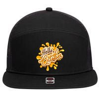 Hello October Fun Fall 7 Panel Mesh Trucker Snapback Hat
