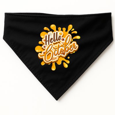Hello October Fun Fall USA-Made Doggie Bandana