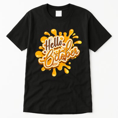 Hello October Fun Fall Tall T-Shirt