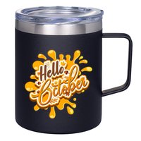Hello October Fun Fall 12oz Stainless Steel Coffee Mug