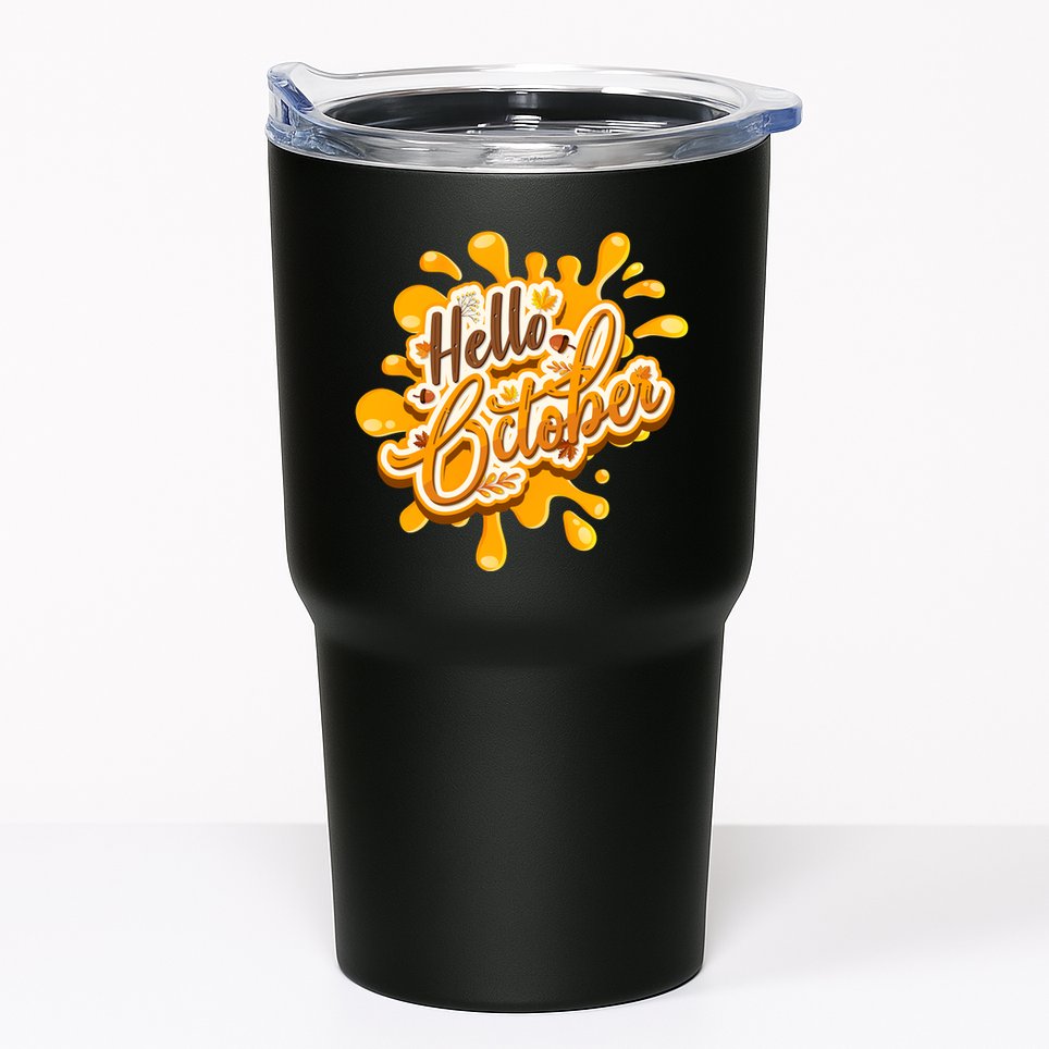 Hello October Fun Fall Tumbler