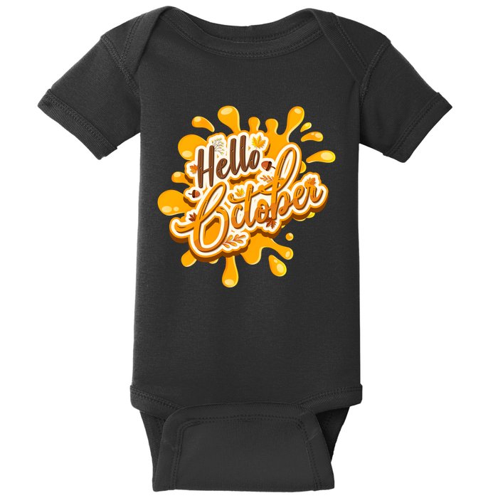 Hello October Fun Fall Baby Bodysuit