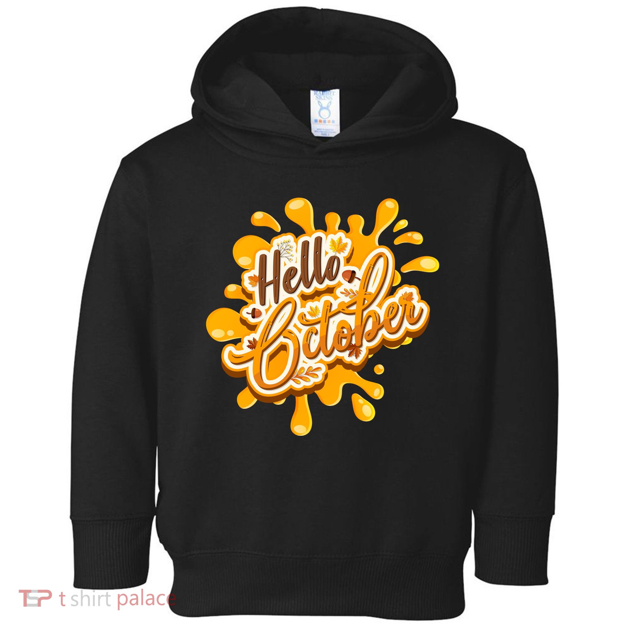 Hello October Fun Fall Toddler Hoodie