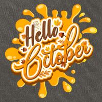 Hello October Fun Fall Cotton Canvas Backpack