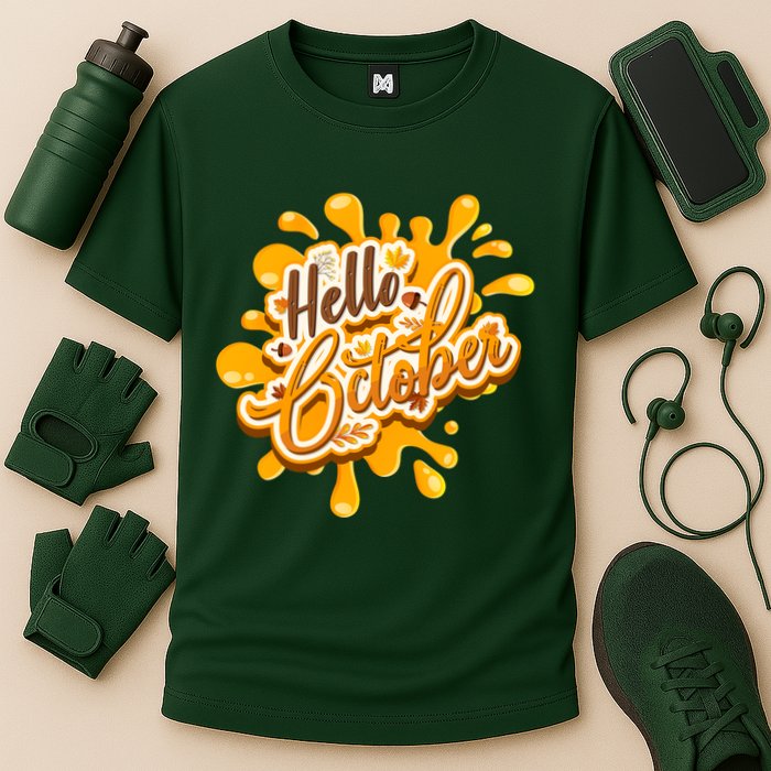 Hello October Fun Fall Performance Shirt