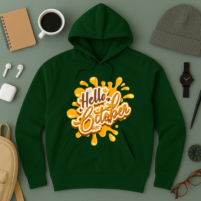 Hello October Fun Fall Hoodie