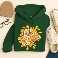 Hello October Fun Fall Hoodie