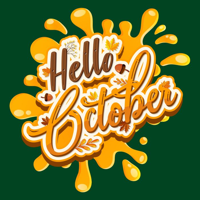 Hello October Fun Fall Hoodie