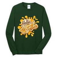 Hello October Fun Fall Tall Long Sleeve T-Shirt