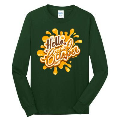 Hello October Fun Fall Tall Long Sleeve T-Shirt