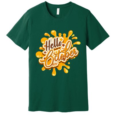 Hello October Fun Fall Premium T-Shirt