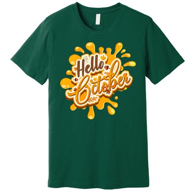 Hello October Fun Fall Premium T-Shirt