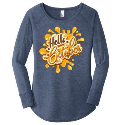 Hello October Fun Fall Women's Perfect Tri Tunic Long Sleeve Shirt