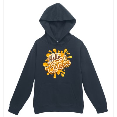 Hello October Fun Fall Urban Pullover Hoodie