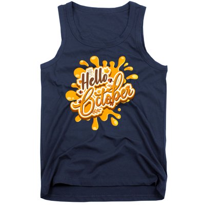 Hello October Fun Fall Tank Top